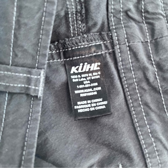 Kuhl Gray Roll Up Cargo Pants with Straight Leg Cut - Picture 9 of 14